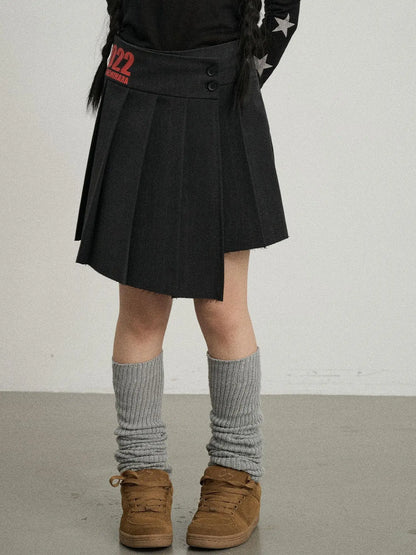 Volcanic Sculpture Pleated Skirt