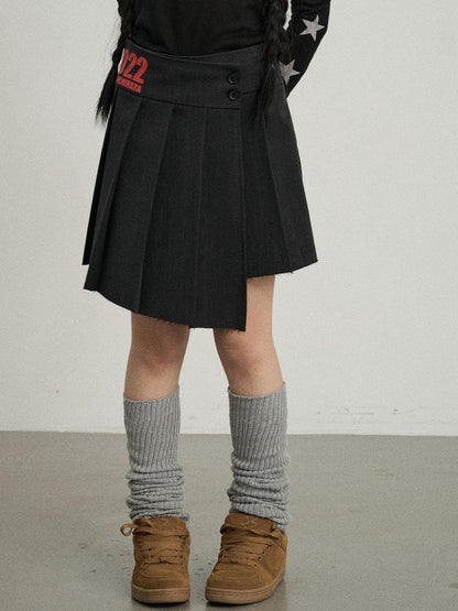 Achihara Volcanic Sculpture Pleated Skirt