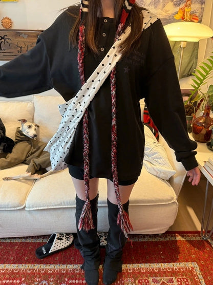 Warm Cozy Solid Color Knit Women One Size 1 Pair Black Navy Gray Leg Warmers