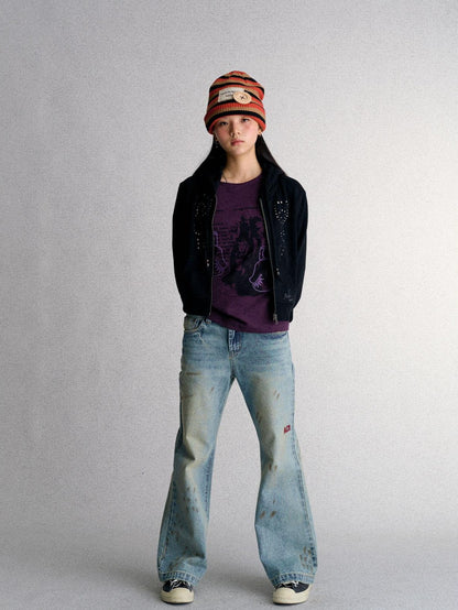 Achihara Washed Embroidered Women&