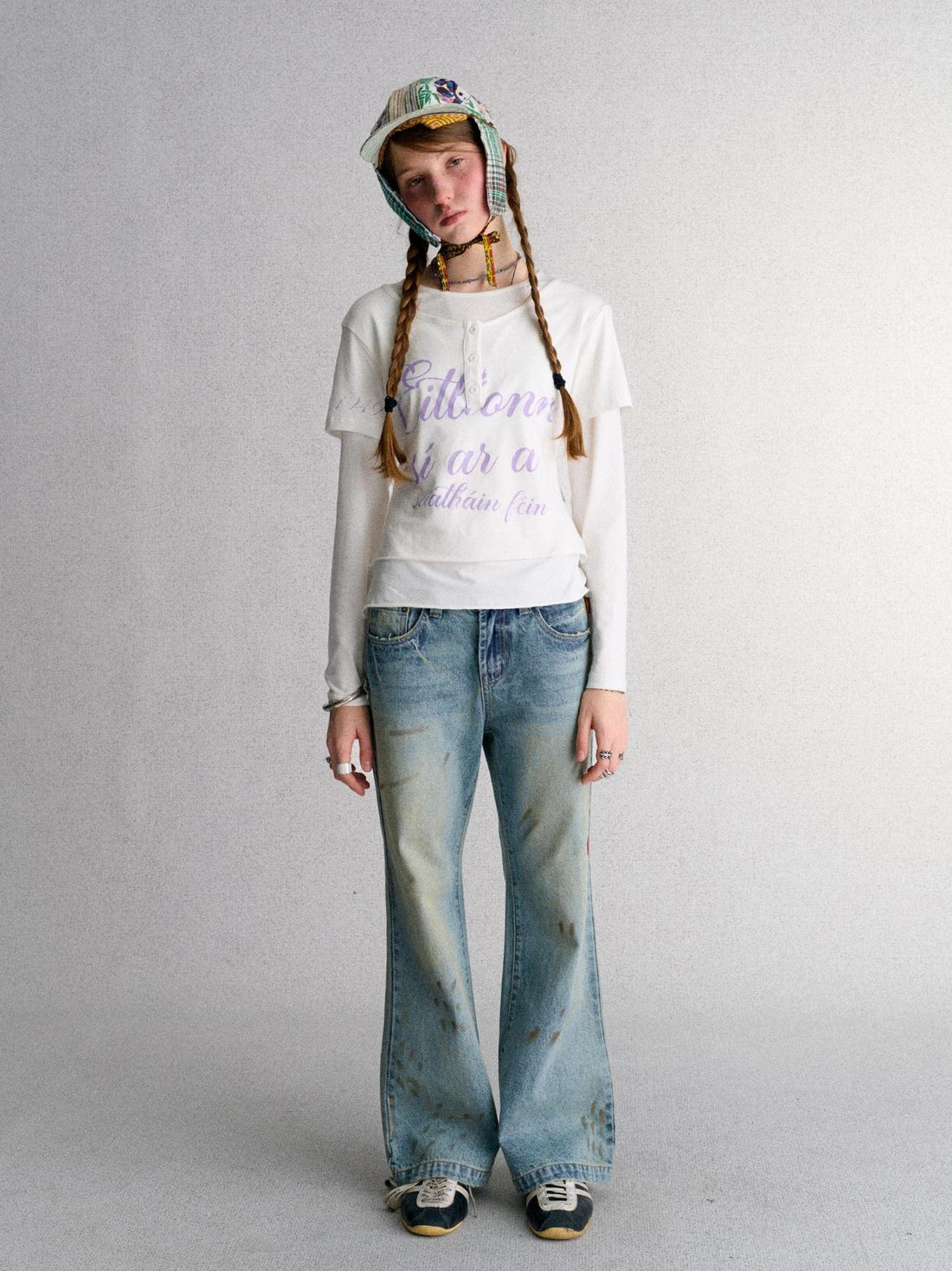 Achihara Washed Embroidered Women&