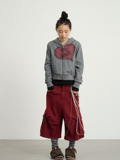 Achihara Weekend Bliss Cropped Hoodie