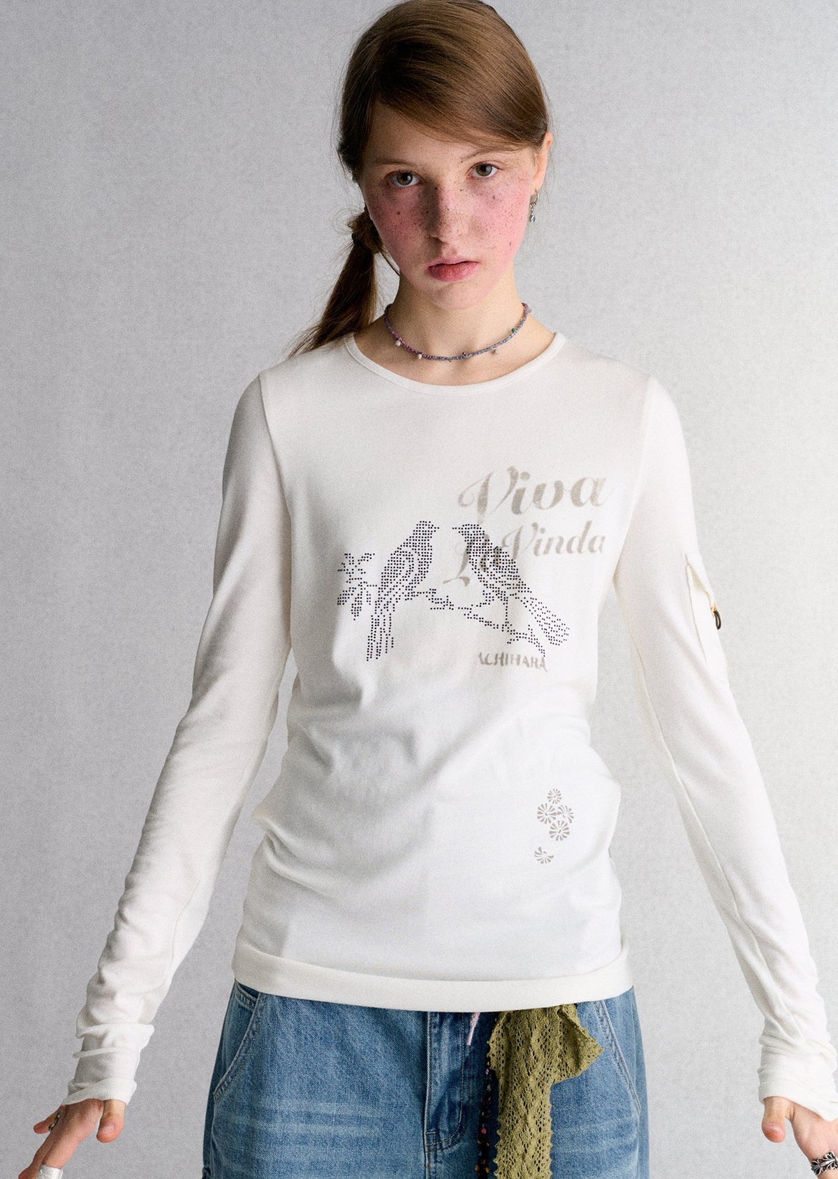 Achihara_White_Animal_Print_Rhinestone_Slim_Fit_Women&