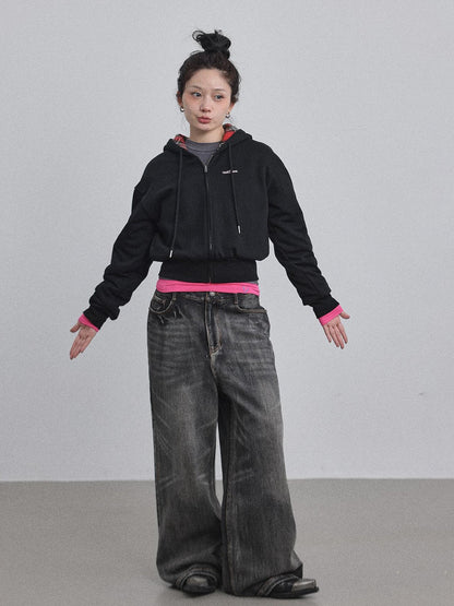 Achihara Winter Alowa Hoodie Sweatshirt V-neck T-shirt Long-Sleeve