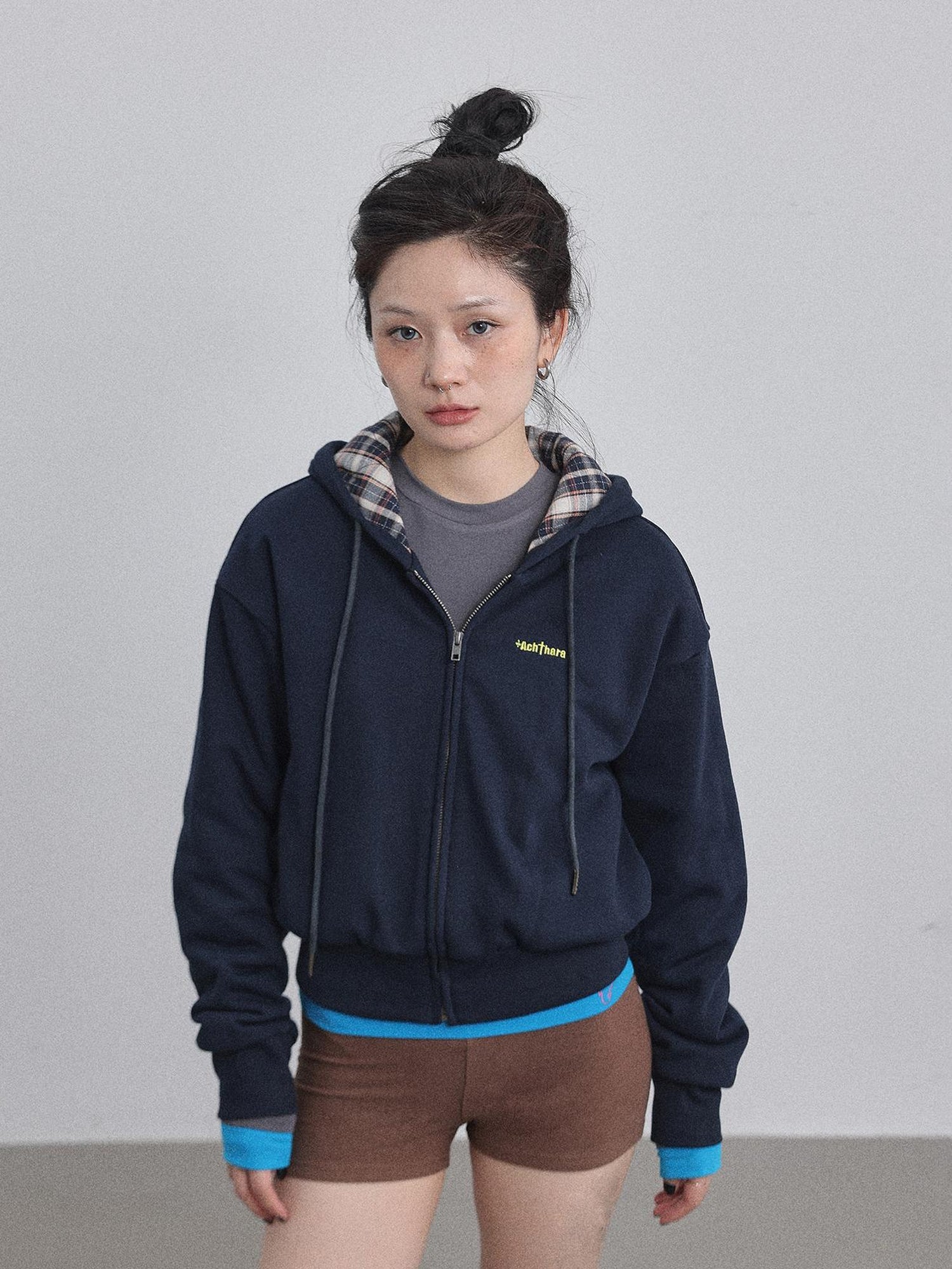 Achihara Winter Alowa Hoodie Sweatshirt V-neck T-shirt Long-Sleeve