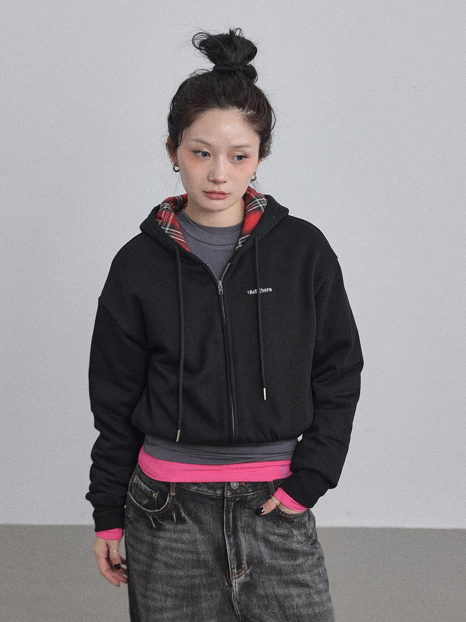 Achihara Winter Alowa Hoodie Sweatshirt V-neck T-shirt Long-Sleeve