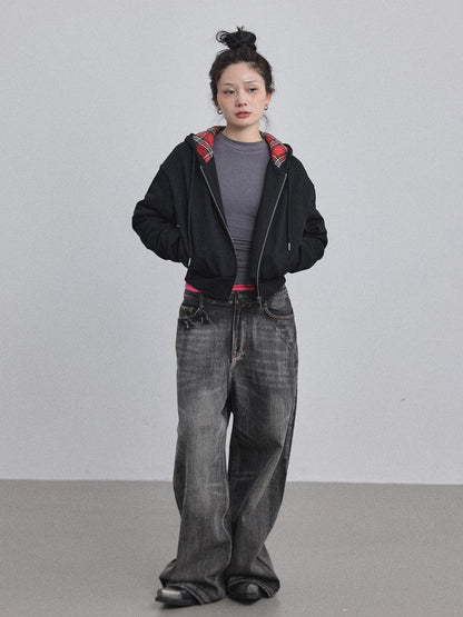 Achihara Winter Alowa Hoodie Sweatshirt V-neck T-shirt Long-Sleeve