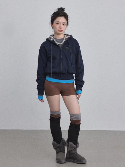 Achihara Winter Alowa Hoodie Sweatshirt V-neck T-shirt Long-Sleeve