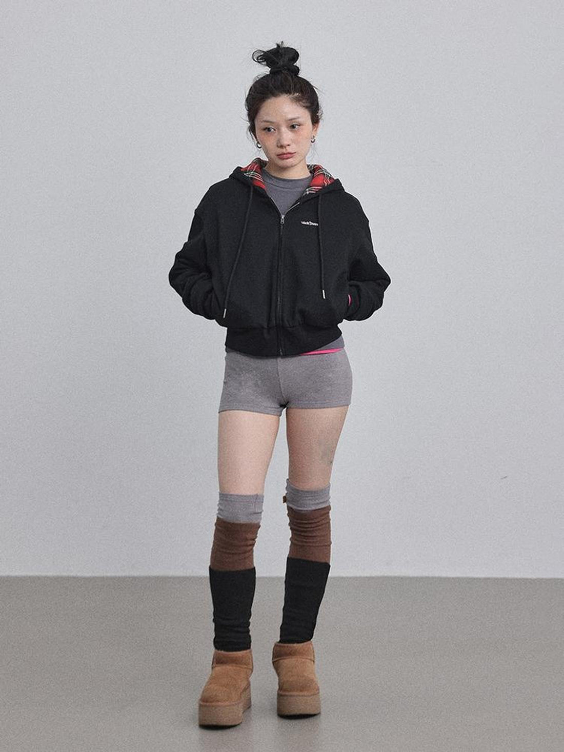 Achihara Winter Alowa Hoodie Sweatshirt V-neck T-shirt Long-Sleeve