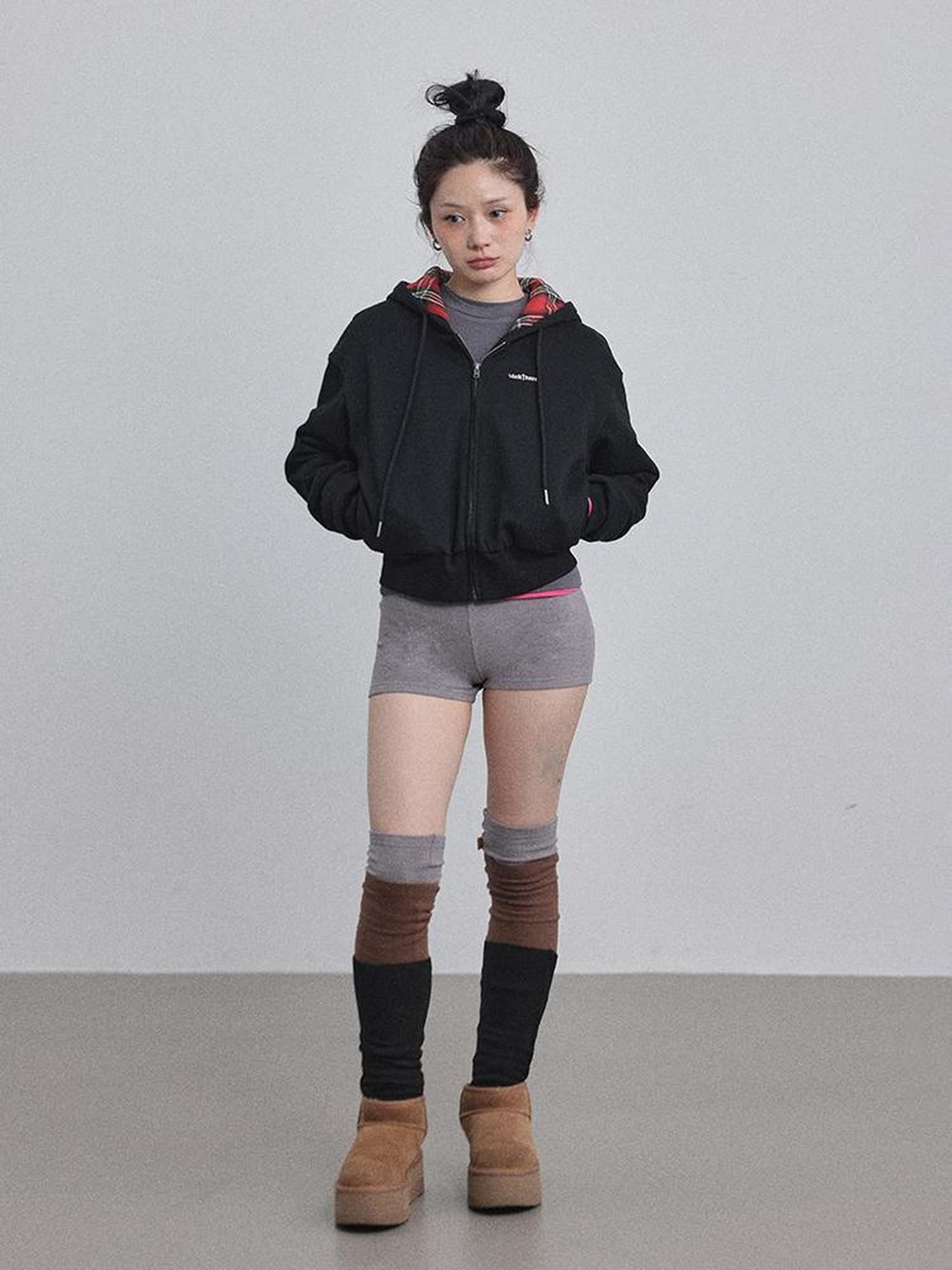 Achihara Winter Alowa Hoodie Sweatshirt V-neck T-shirt Long-Sleeve