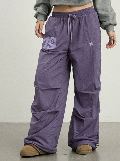 Achihara Winter Fleece Cargo Pants Waterproof Wide Leg-2