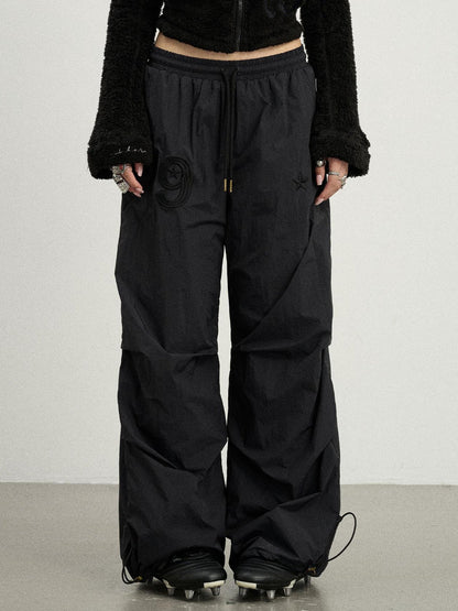 Achihara Winter Fleece Cargo Pants Waterproof Wide Leg
