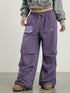 Achihara Winter Fleece Cargo Pants Waterproof Wide Leg