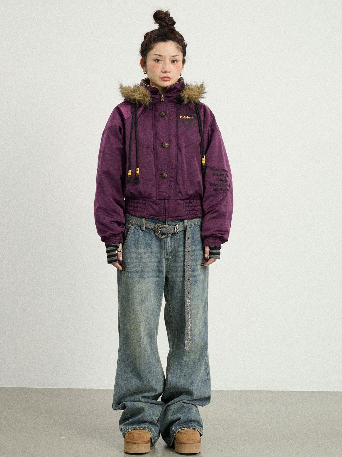 Achihara Winter Musta Puffer Coat