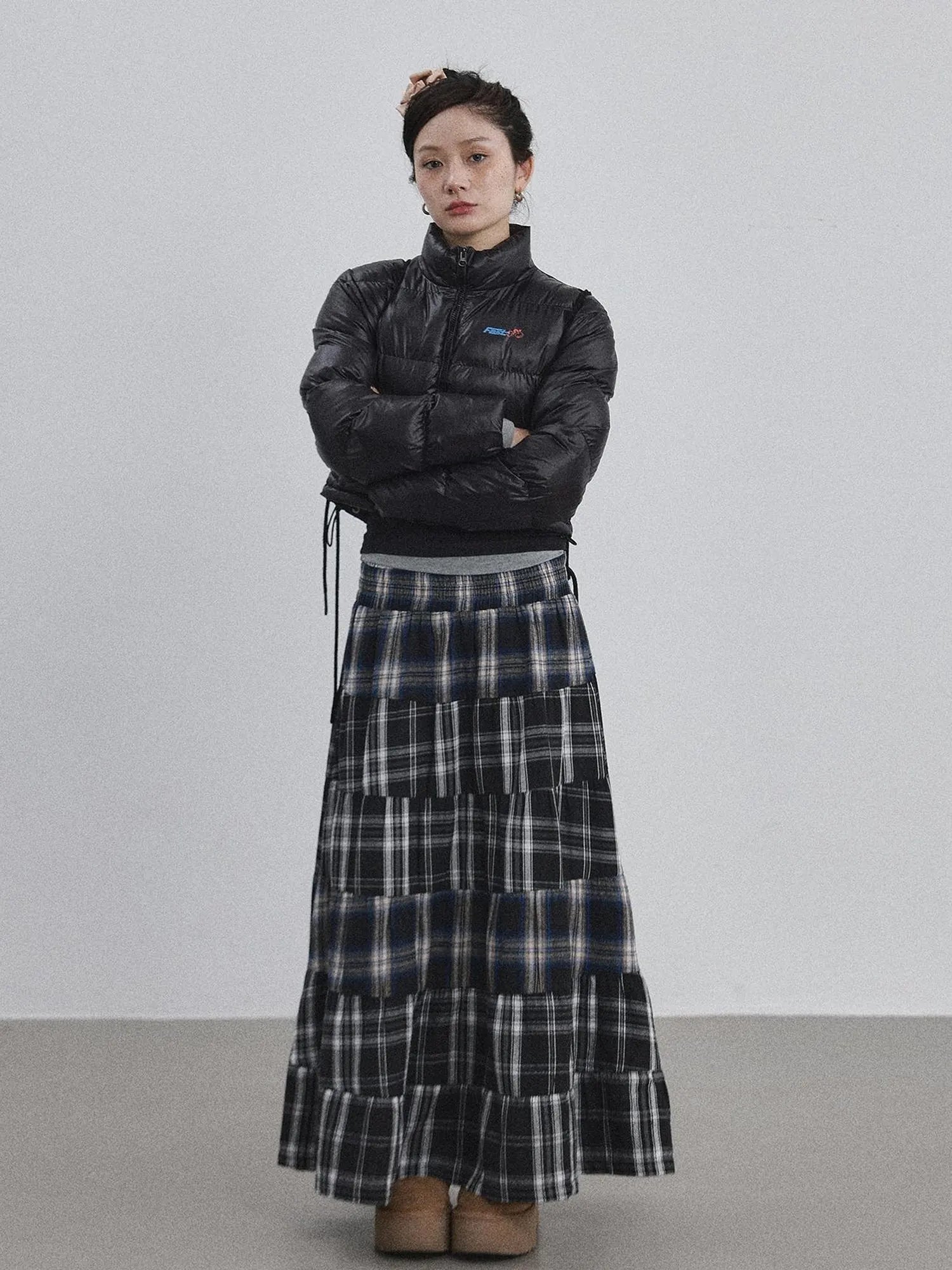 Winter Pixel Glow Short Padded Jacket