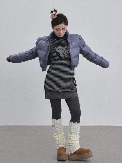 Winter Pixel Glow Short Padded Jacket