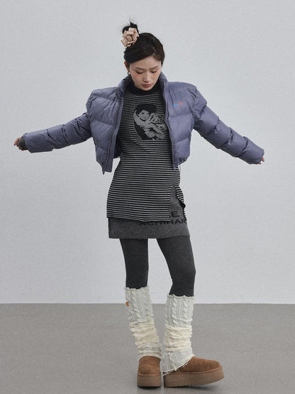 Achihara Winter Pixel Glow Short Padded Jacket