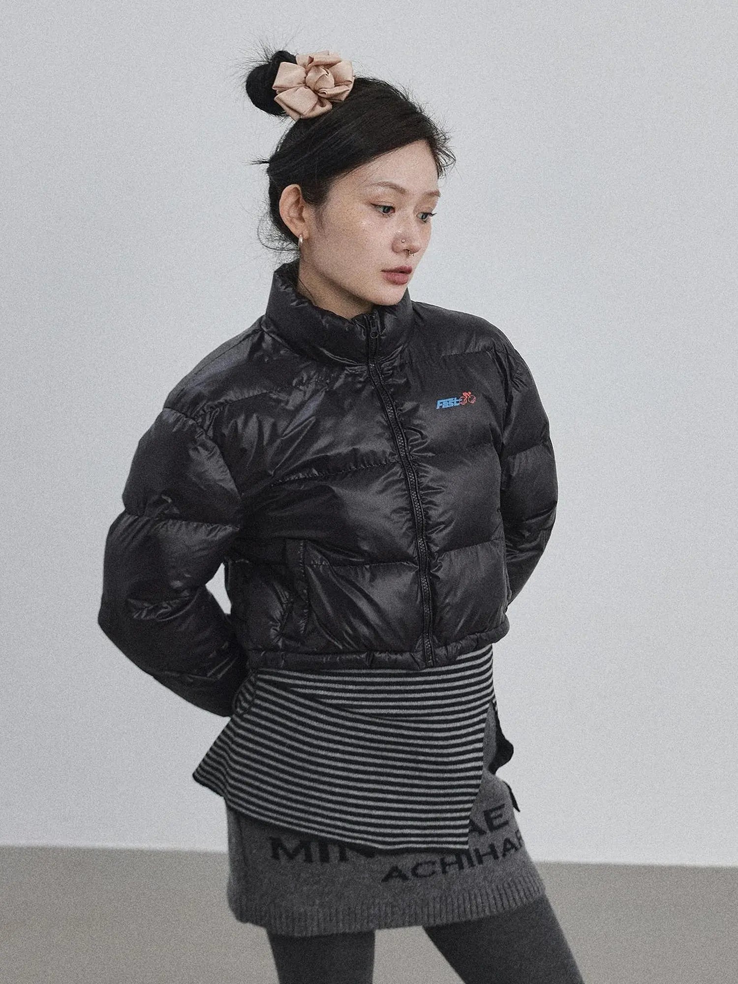 Winter Pixel Glow Short Padded Jacket