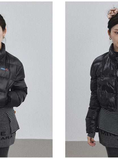 Winter Pixel Glow Short Padded Jacket