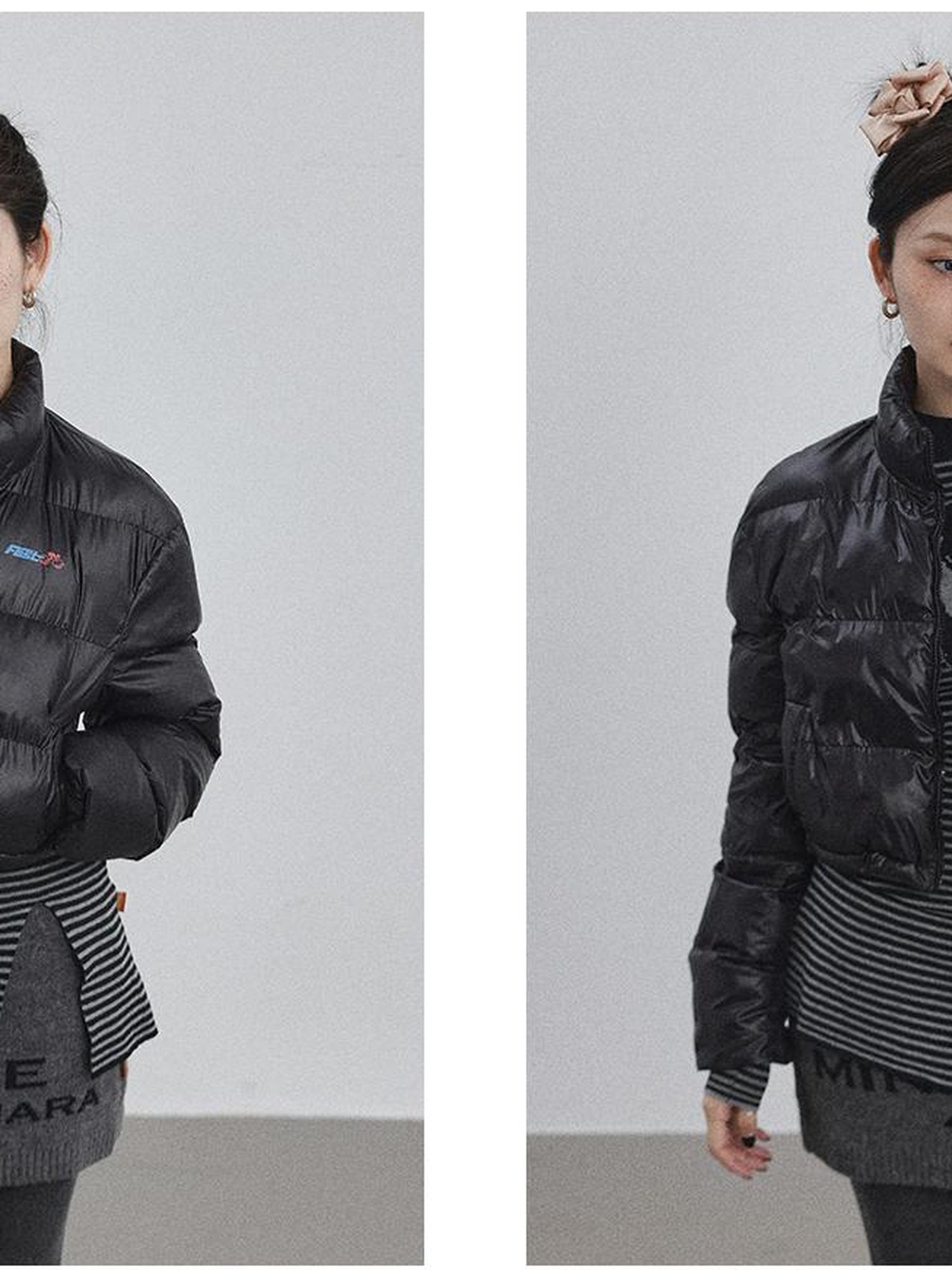 Achihara Winter Pixel Glow Short Padded Jacket