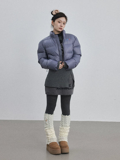 Achihara Winter Pixel Glow Short Padded Jacket-3