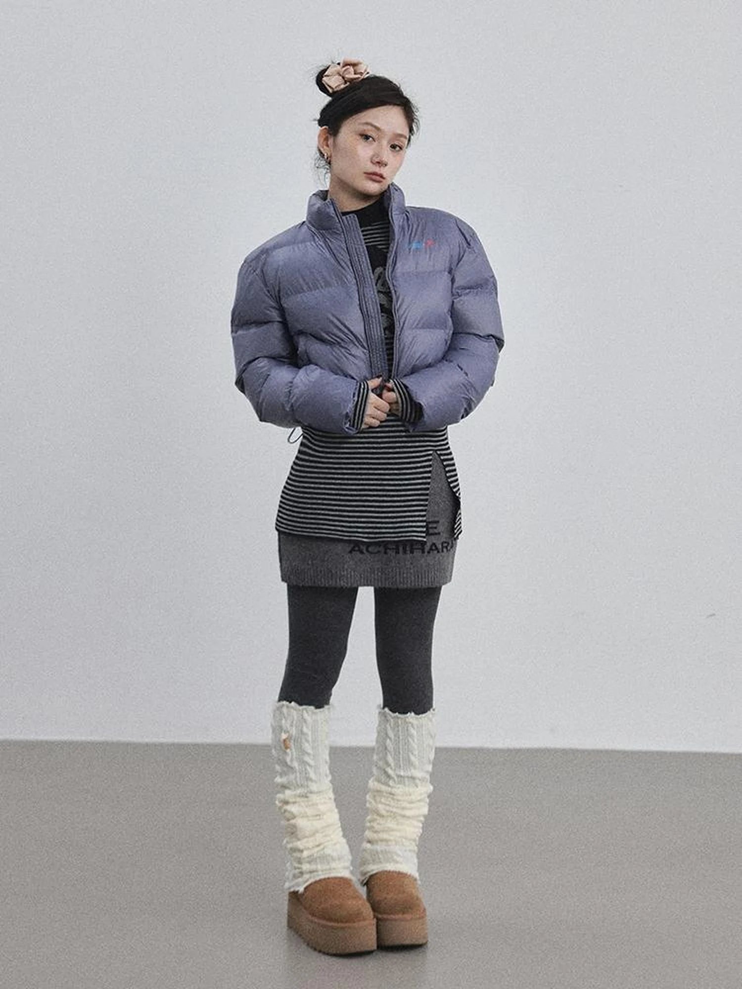 Winter Pixel Glow Short Padded Jacket
