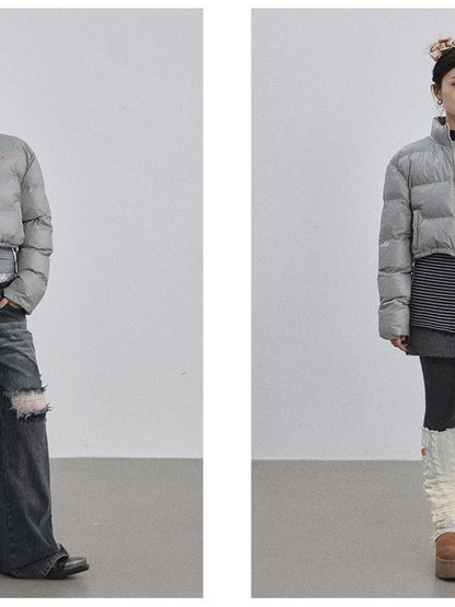 Winter Pixel Glow Short Padded Jacket