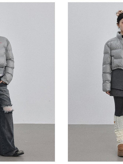 Achihara Winter Pixel Glow Short Padded Jacket