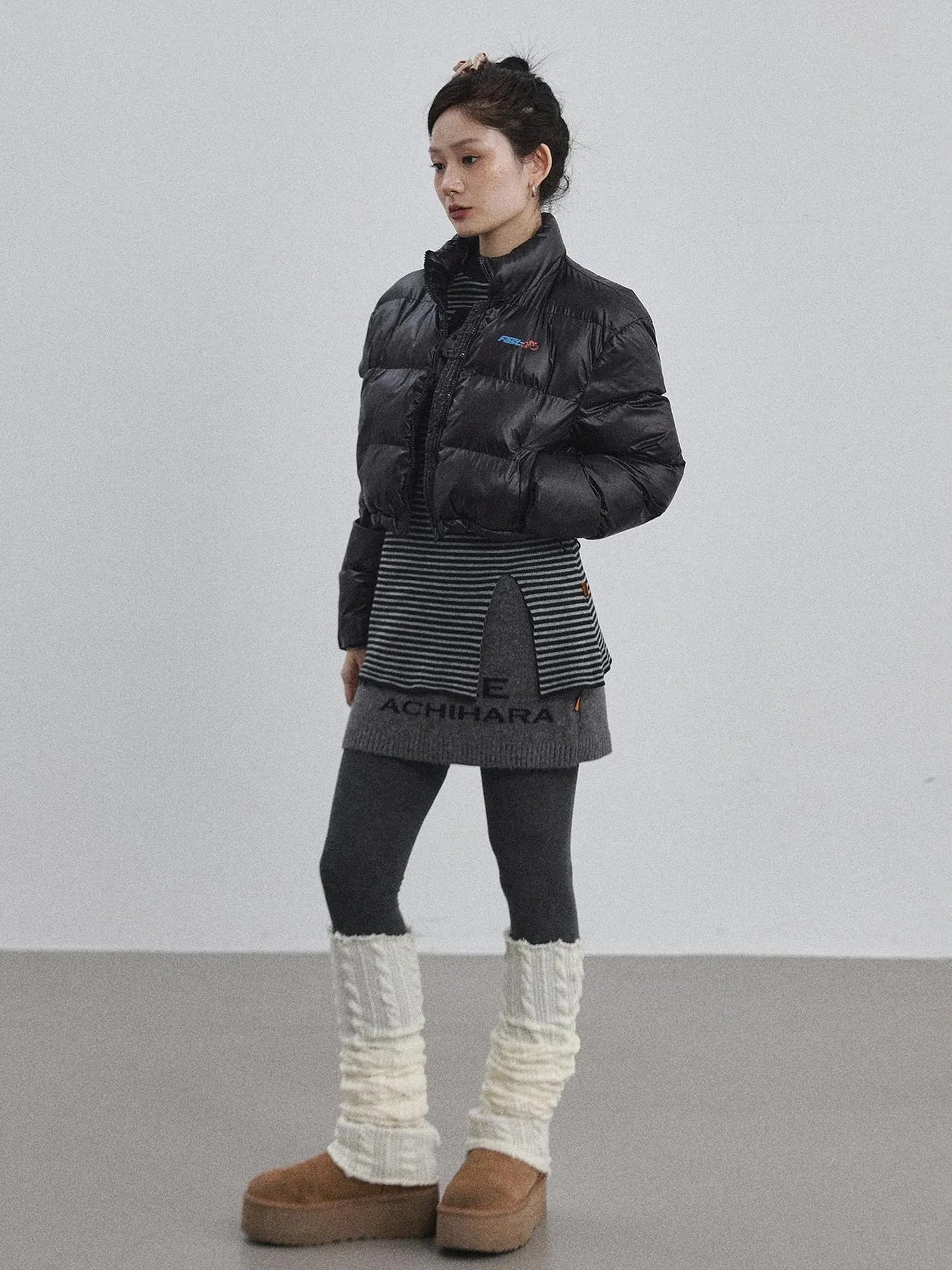 Winter Pixel Glow Short Padded Jacket
