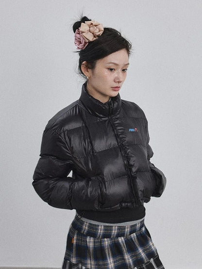 Winter Pixel Glow Short Padded Jacket