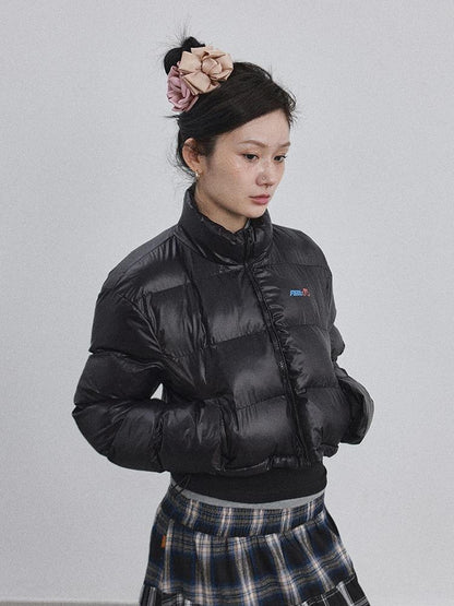 Achihara Winter Pixel Glow Short Padded Jacket