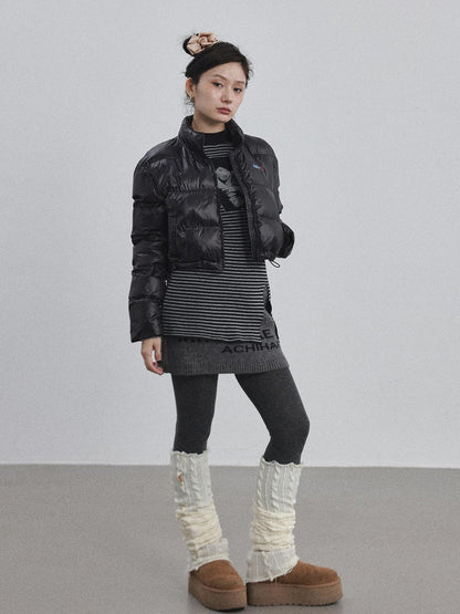 Achihara Winter Pixel Glow Short Padded Jacket