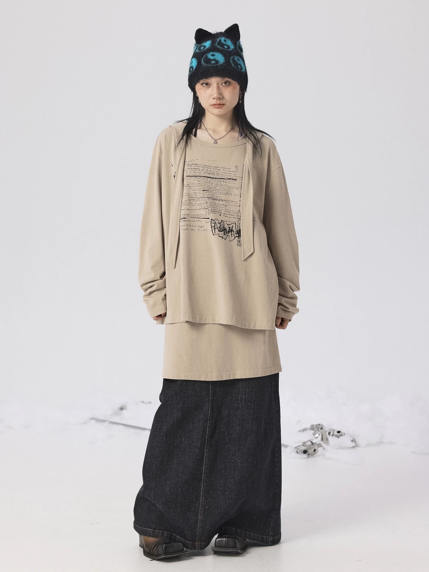 Achihara Women S Long Sleeve Top &amp; Dress Set Spring Summer Dresses-3