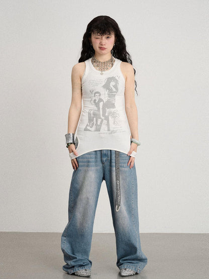 Achihara Wrap Around Love Vest Dress