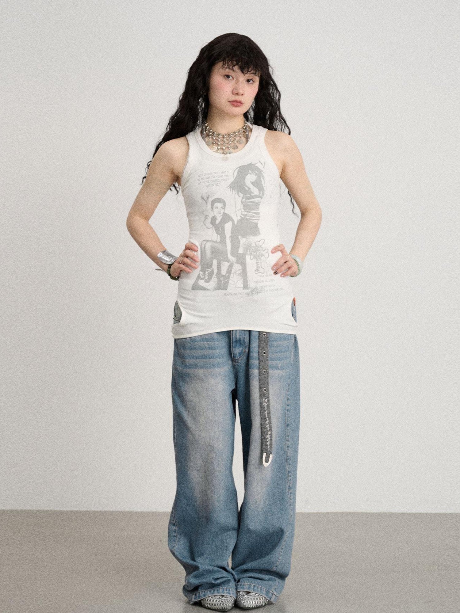 Achihara Wrap Around Love Vest Dress