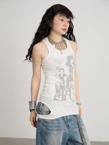 Achihara Wrap Around Love Vest Dress