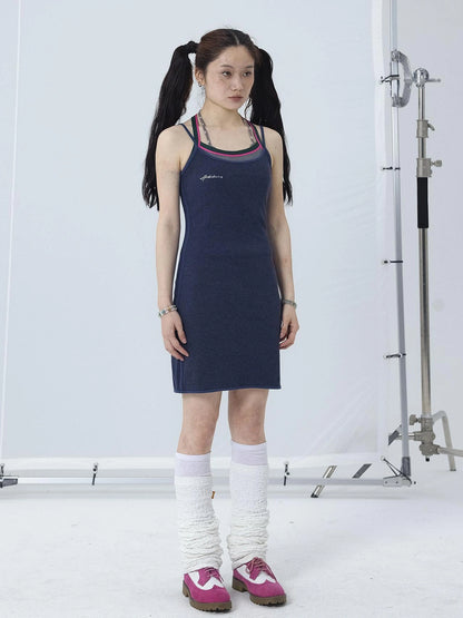Y2K Retro Strap Summer Dress