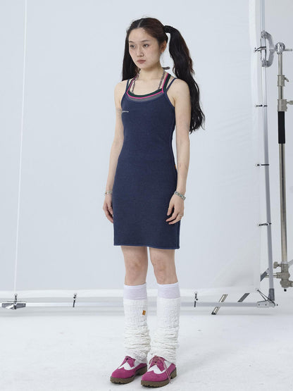 Achihara Y2K Retro Strap Summer Dress