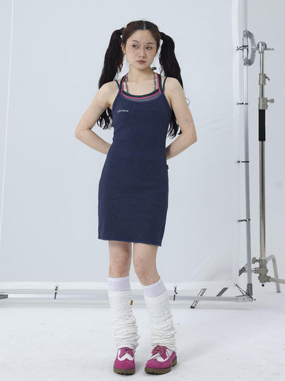 Achihara Y2K Retro Strap Summer Dress
