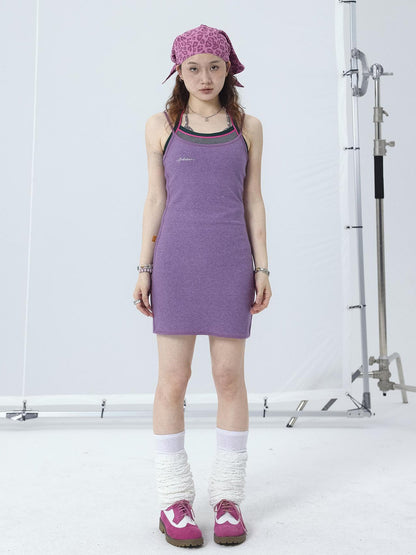 Achihara Y2K Retro Strap Summer Dress
