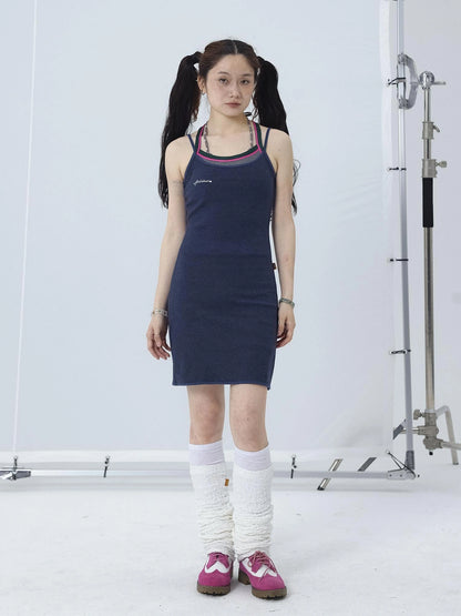 Y2K Retro Strap Summer Dress