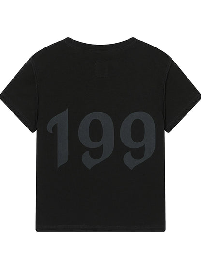 Fiona Cropped Tee Shameless Inspired Summer Top V-Neck T-Shirt Long-Sleeve