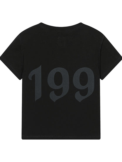 Achihara Fiona Cropped Tee Shameless Inspired Summer Top V-Neck T-Shirt Long-Sleeve