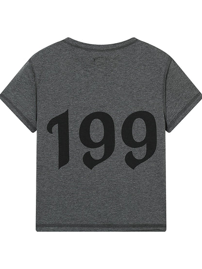 Achihara Fiona Cropped Tee Shameless Inspired Summer Top V-Neck T-Shirt Long-Sleeve