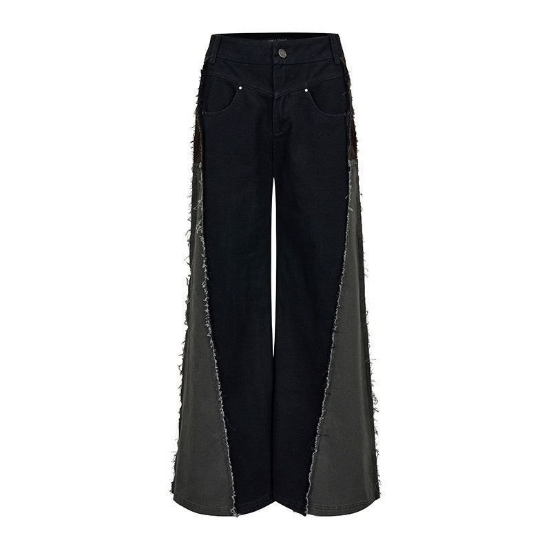 AnnoMundi_3D_Slimming_High_Waist_Raw_Hem_Offset_Splice_Women&