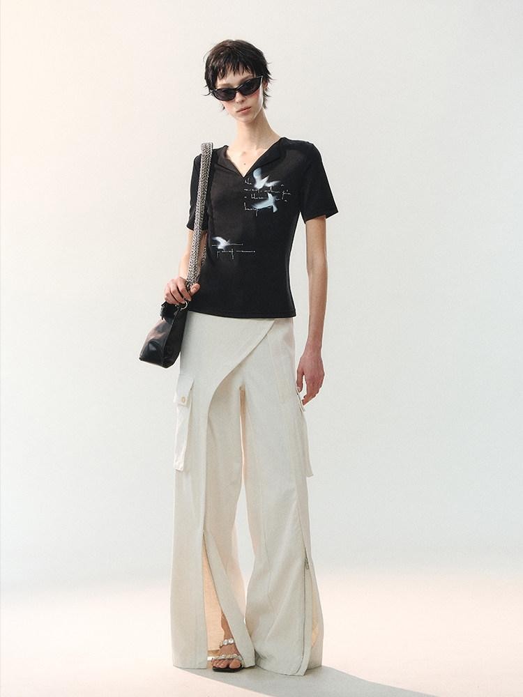 AnnoMundi Abstract Bird Mesh Print Women&