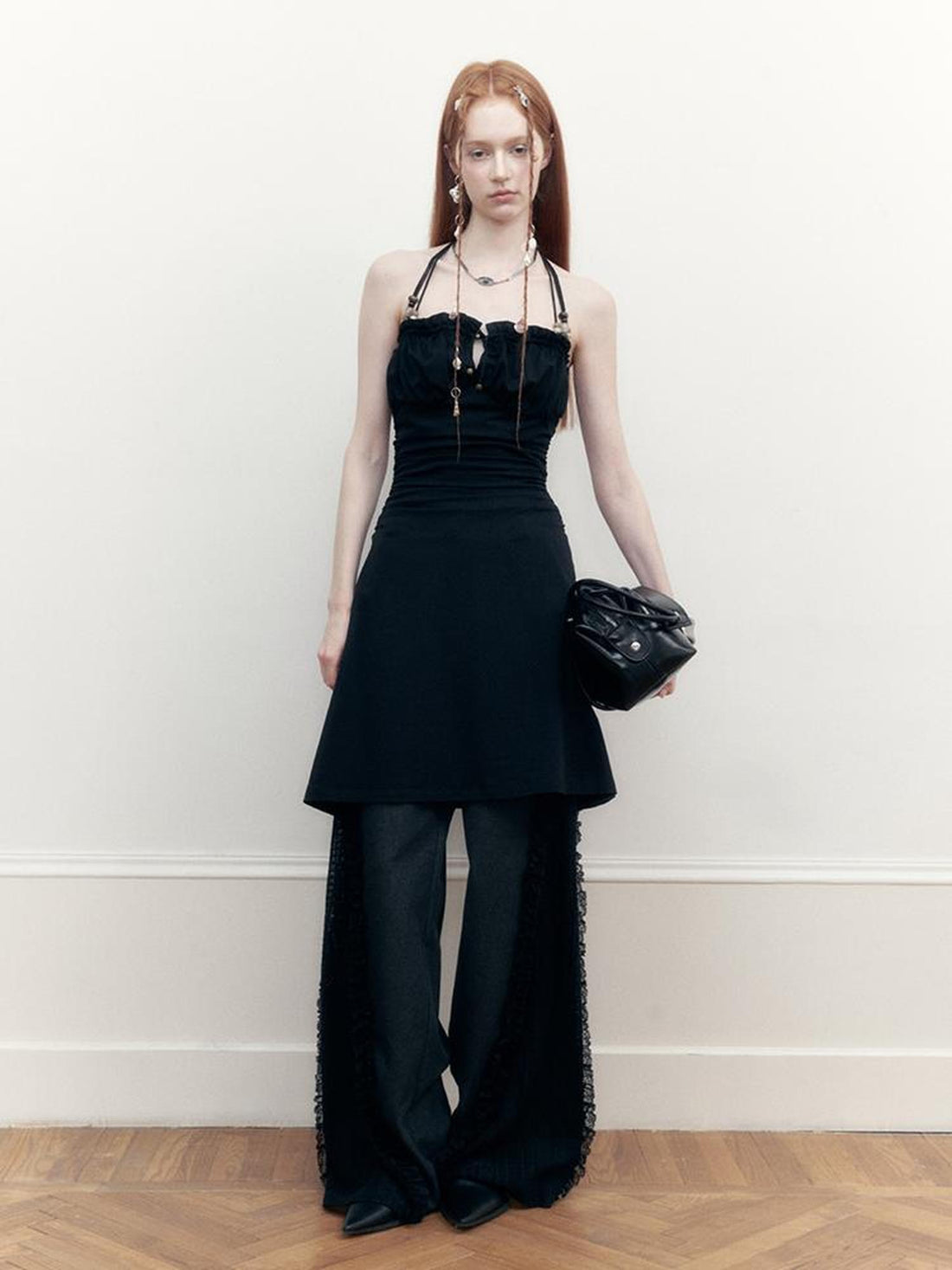 AnnoMundi Adjustable Beaded Halter Neck Sundress