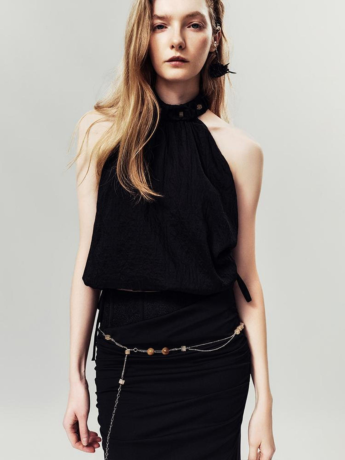 AnnoMundi Amber Drip Cami Top V Neck T Shirt Long Sleeve