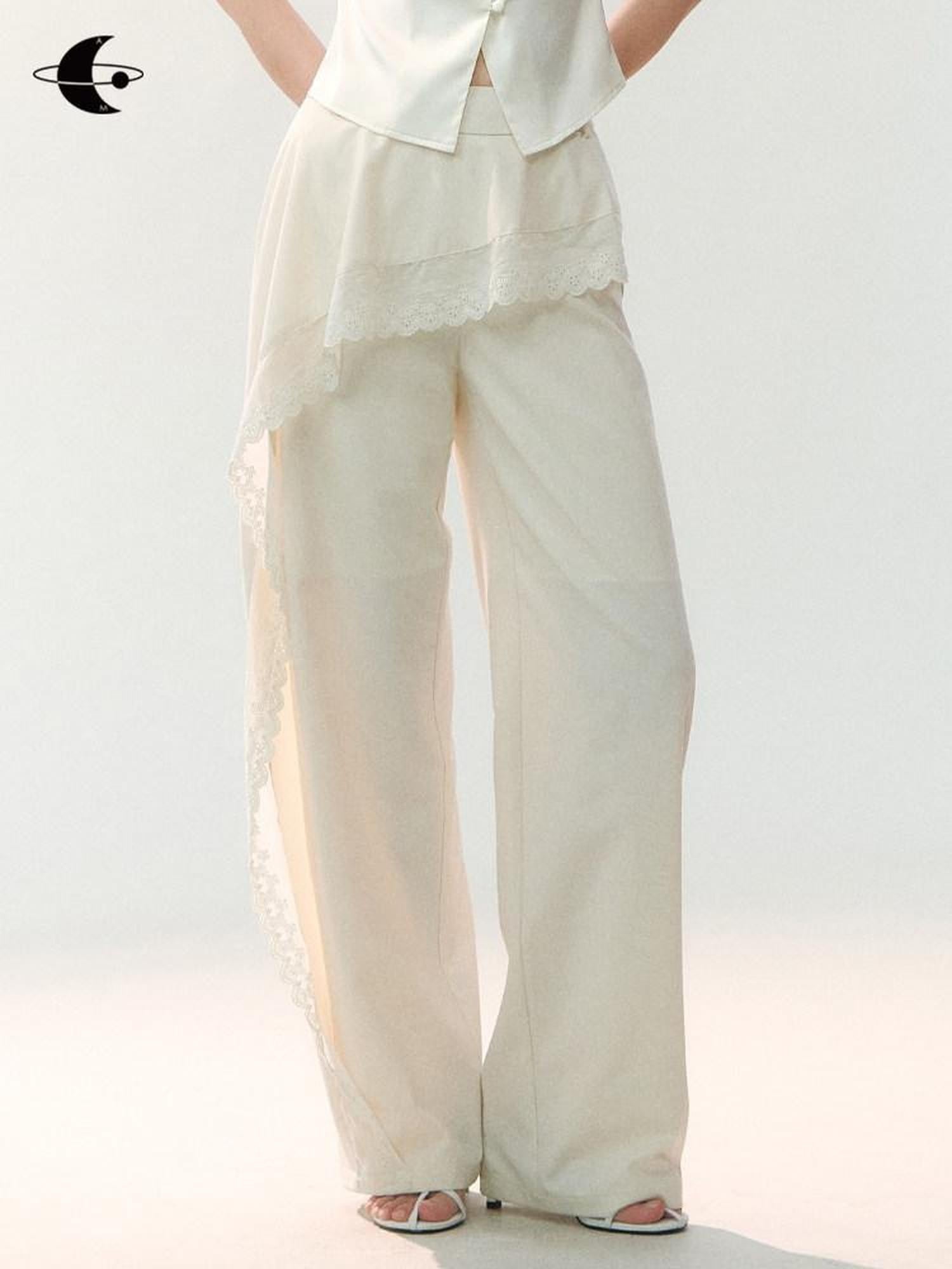AnnoMundi Apricot Raw Edge Asymmetric Patchwork Women&