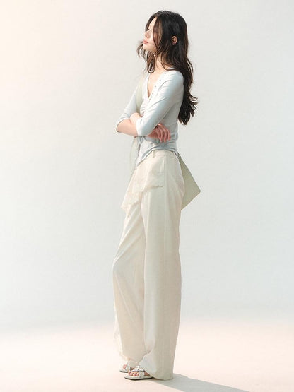 AnnoMundi Apricot Raw Edge Asymmetric Patchwork Women&